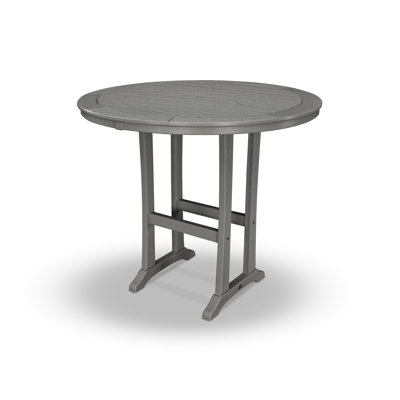 Nautical Trestle  Round Bar Table