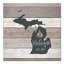 Michigan Michigan - peinture sur toile tendue