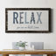 Relax - art textuel sur toile encadré-1880241098