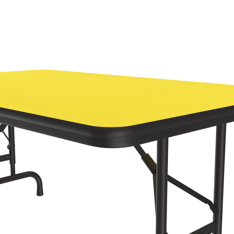 Rectangular Folding Table, Yellow, 32" H x 96" L x 30" D