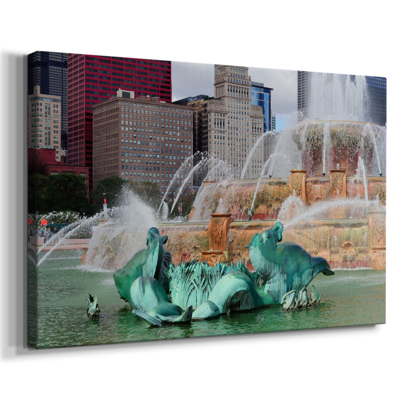 Fontaine Buckingham Iii sur toile, H 18 po x l 27 po x P 1,5 po