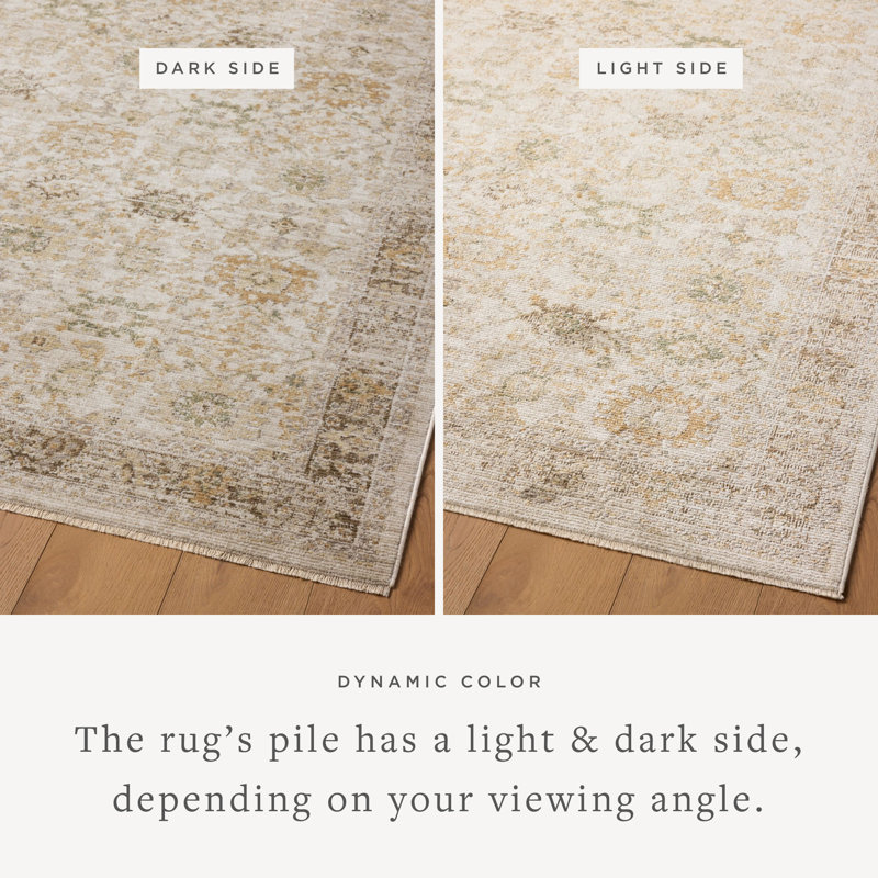 Tapis naturel / multicolore Magnolia Home par Joanna Gaines x Loloi Pace, Rectangle 11 pi 6 po x 15 pi 4 po