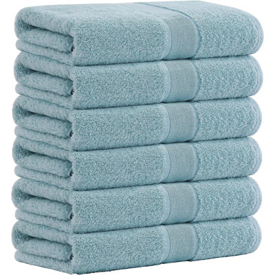 Ensemble de 6 serviettes de bain en mélange de coton Dylynn
