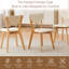 5 -Person Rubberwood Solid Wood Dining Set-135715890