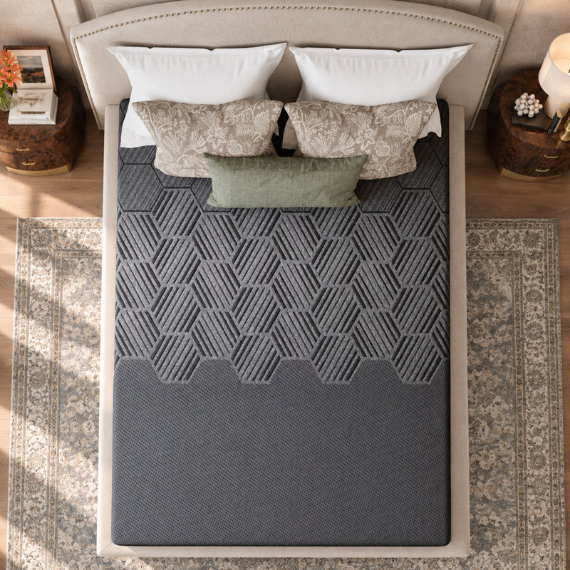  Matelas en mousse viscoélastique gélifiée 12 po, grand, 12", Queen
