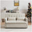 Canapé-lit convertible moderne en velours brillant de 55 po avec 2 coussins lombaires Artemax-118043785