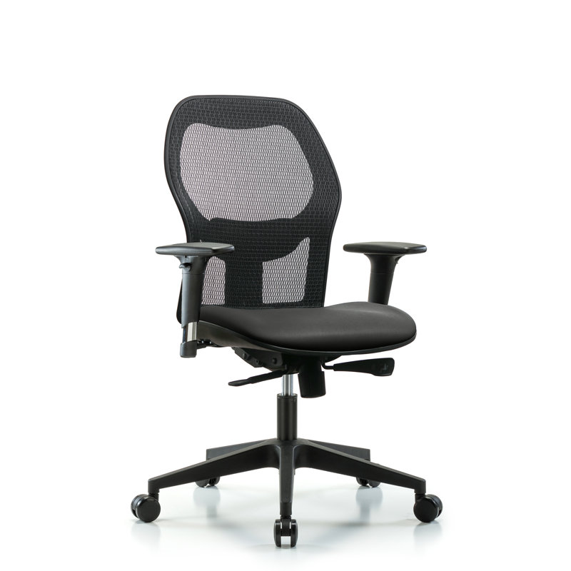 Chaise de travail ergonomique, Carbone, Roulettes, Oui