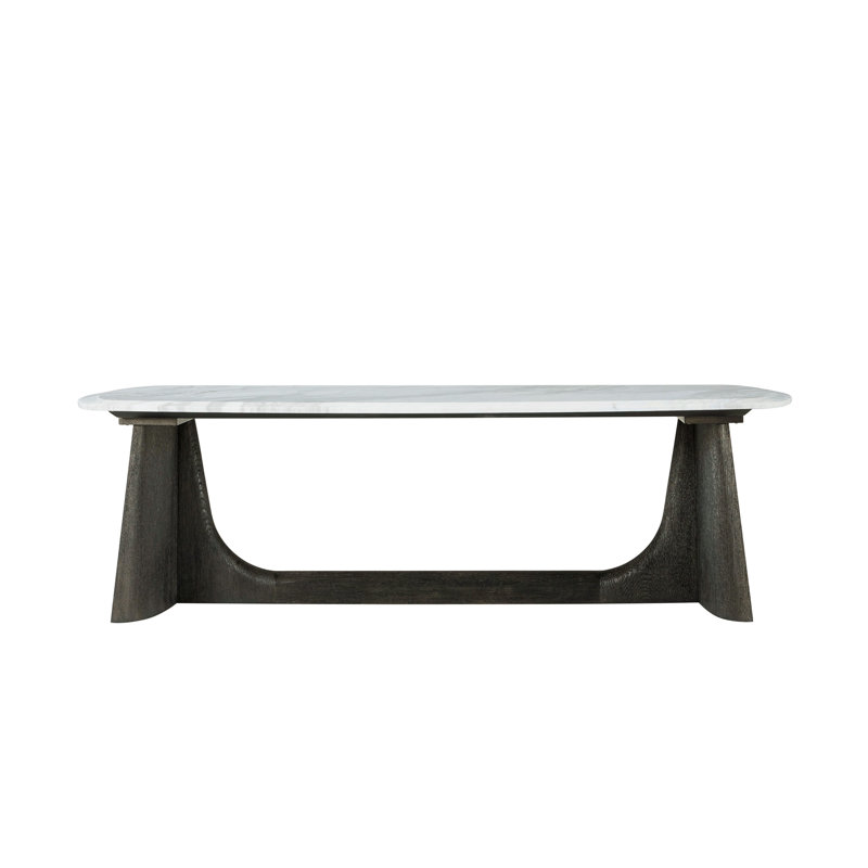 Repose Marble Top Single Coffee Table, Charcoal