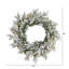 24'' Faux Pine Lighted Wreath