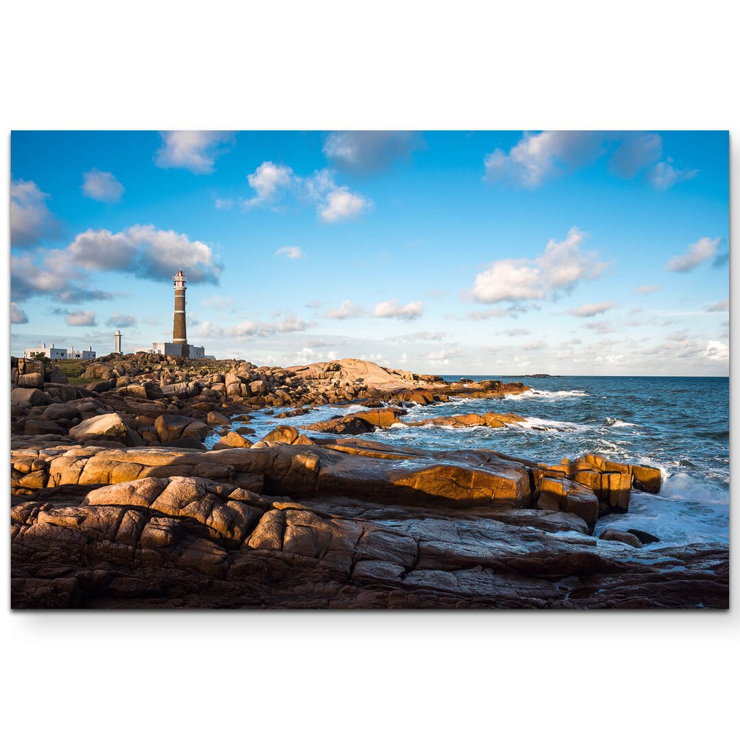 Leinwandbild Leuchtturm in Cabo Polonio – Uruguay