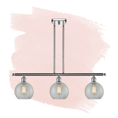 Luminaire suspendu linéaire à 3 lumières pour îlot de cuisine Baptista