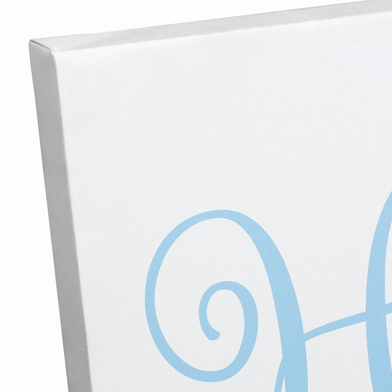 Décoration murale Bruning Hello Sunshine Kids, H 12 po x l 36 po x P 1,25 po, Bleu, Toile tendue