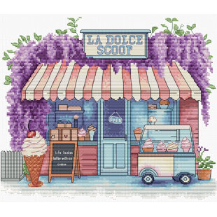 Ensemble de point de croix compté Ice Cream Scoop B1428L
