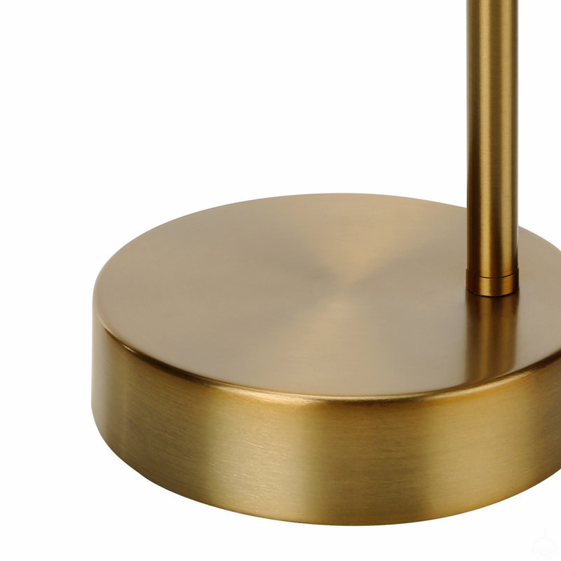Lighting, 19"H, Table Lamp, Gold Metal
