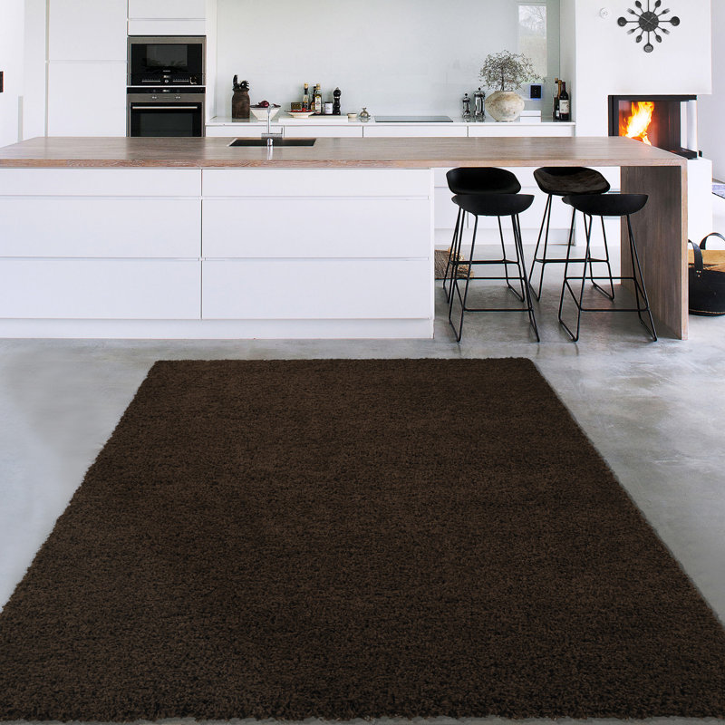 Tapis de zone brune moka Ling, 5 pi x 7 pi