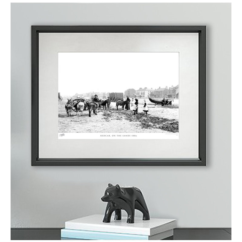 Redcar, On The Sands 1886 - Single Picture Frame Print, 28cm H x 36cm W x 2.3cm D