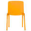  Chaise d'appoint de couleur orange - ensemble de 4