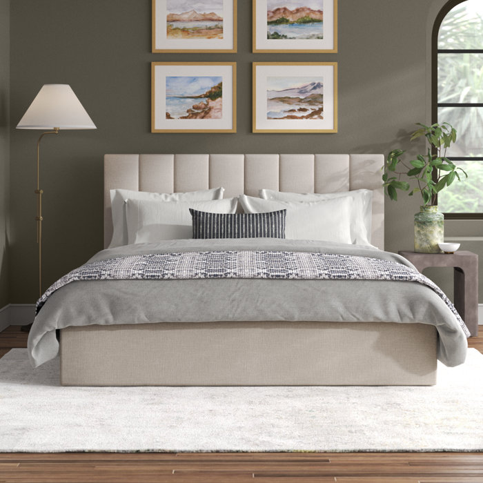 Joss & Main Delmar Upholstered Platform Bed & Reviews | Wayfair