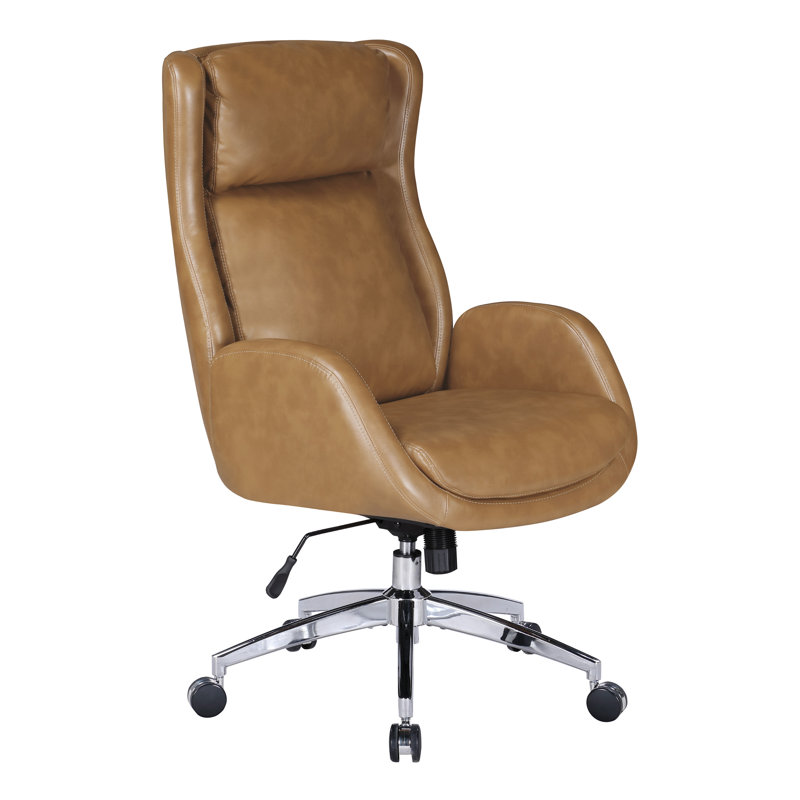 Blanchard Executive Chair with Headrest, Nutmeg