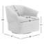 Morgana Upholstered Swivel Barrel Chair-96025802