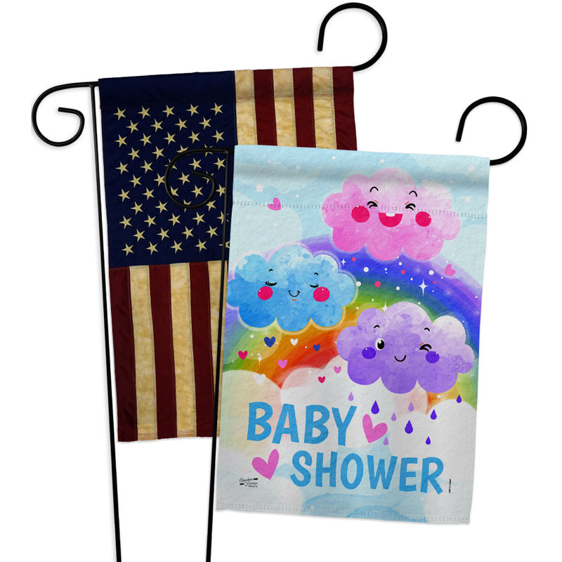 Drapeau de jardin à 2 côtés en polyester 18 x 13 po