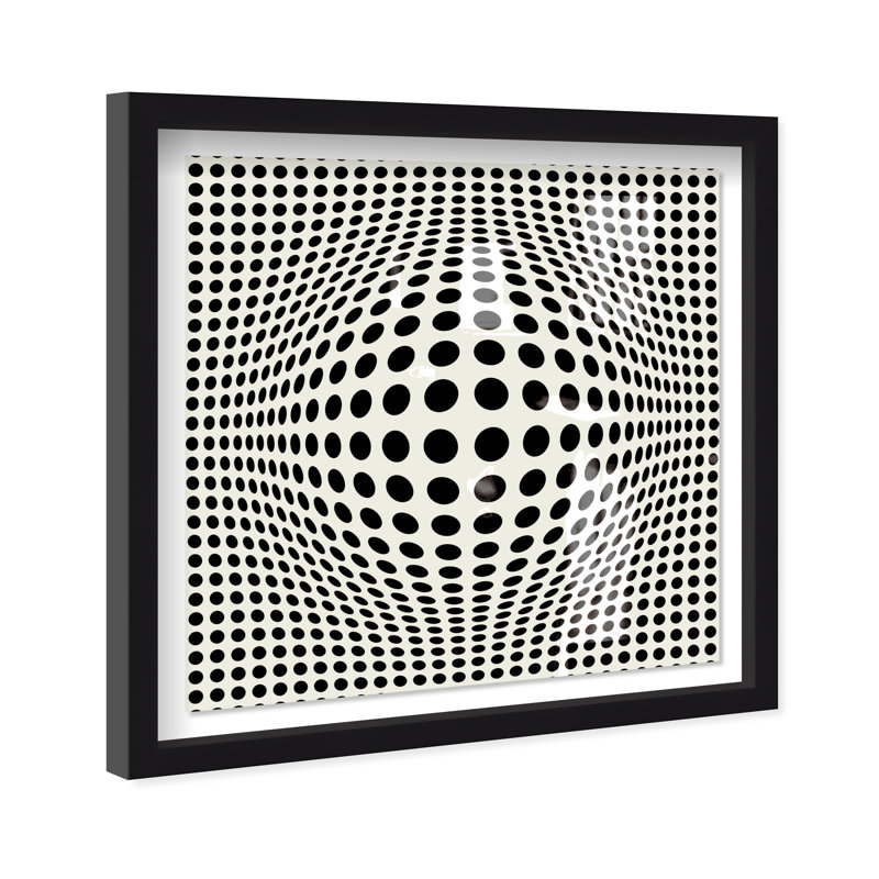 Opiart Minimalist par Oliver Gal - Shadowbox, impression, H 24 po x l 24 po x P 0,5 po, Noir