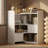 38"H Modern Adjustable Bookcase - Open & Closed Storage, L-Shaped or Straight, for Living Room, Bedroom, Home Office,38"Hx46.7"W*9.4"D-1453112664-1453112670