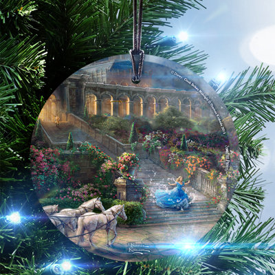 Disney (Cinderella - Clock Strikes Midnight) Hanging Glass Print