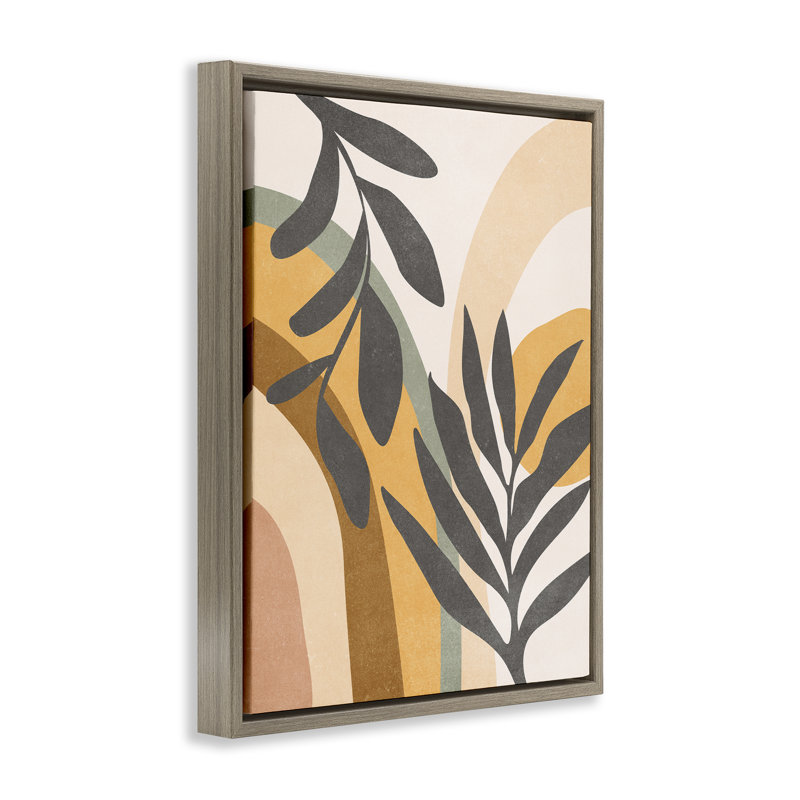 Art mural rétro sur toile Floater, Cadre flottant orme Montalcino, H 31 po x l 25 po