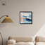 Décoration murale bureau Azure Tide Shadowbox par Art Remedy, cadre noir, 21 x 21-435047914-435047905