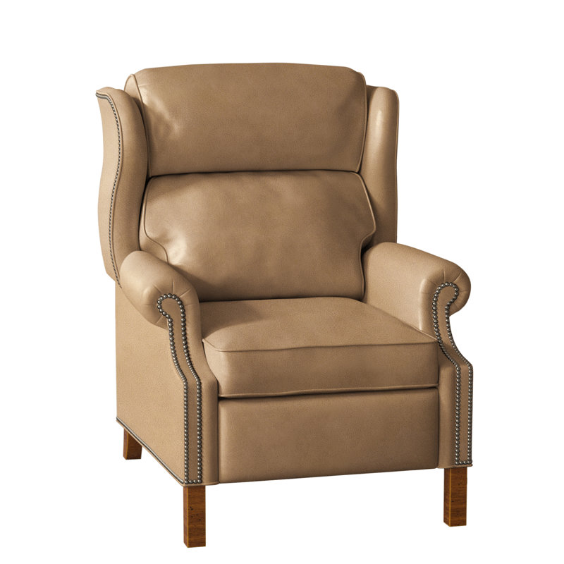 Fauteuil inclinable présidentiel, Cuir véritable Fumo Aline, Nouveaux classiques, Bronze industriel