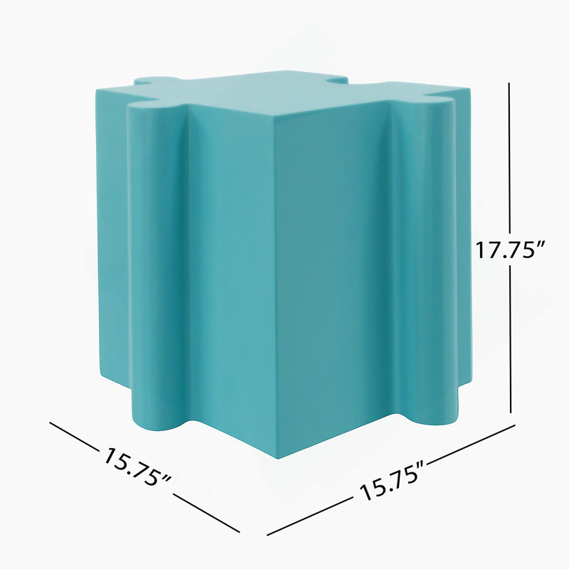 3-Piece End Table, Modular Side Tables With Interlocking Design