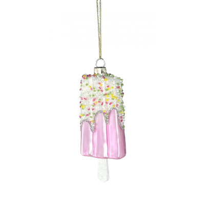 Ornement Popsicle avec paillettes