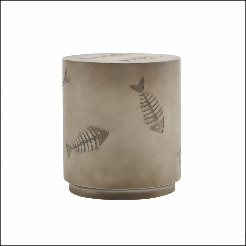 16'' MGO SIDE TABLE FISH PATTERN