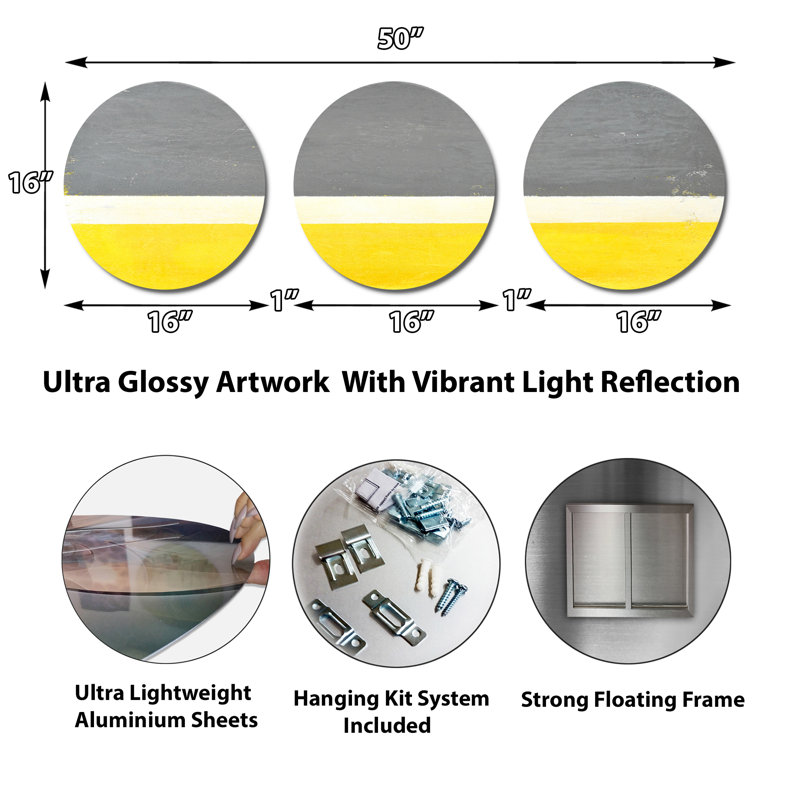Modern Abstract Wall Decor on Metal