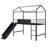 Metal House Bed With Slide