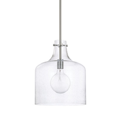 Luminaire suspendu en forme de cloche à 1 lumière Baldwyn