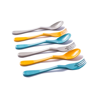 Ensemble de couverts 6 pièces eco astrik, service pour 3