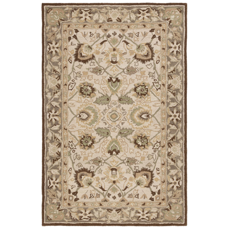 Tingley Hand Tufted Wool Oriental Rug, Rectangle 5' x 8'