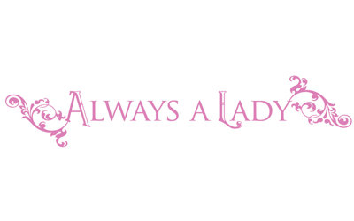 Décalcomanie murale "always a lady"