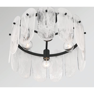 Oldmill 18.25" 3-Light Semi-Flush Mount