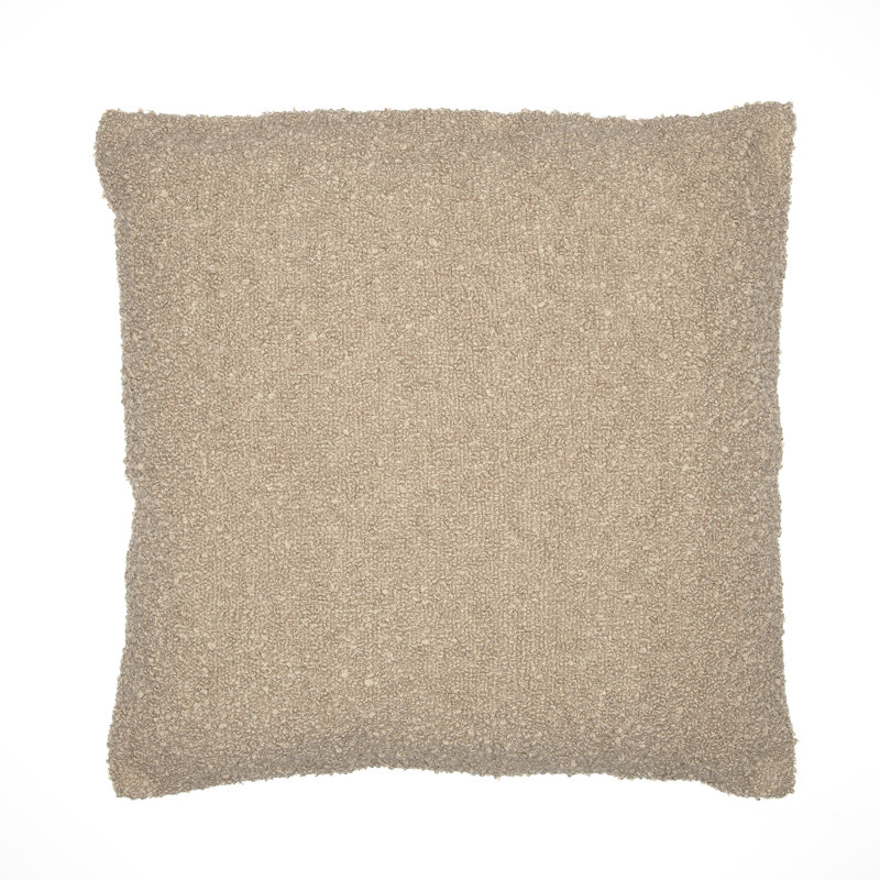 Coussin Boucle, Taupe, Inférieur, H 24 po x l 24 po