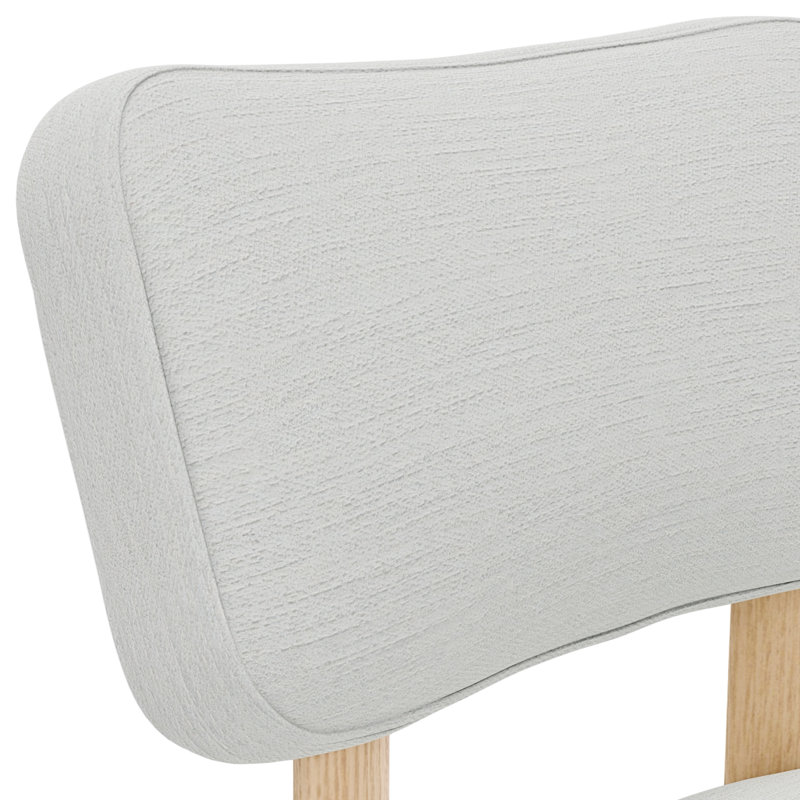 Chaises d'appoint Circa, Naturel, Gris clair