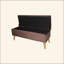 Banc de rangement 17 po, suède brun