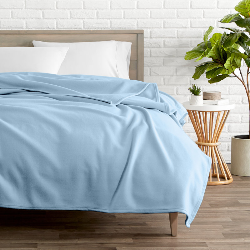 Couverture polaire légère, Simple / simple TG, Bleu clair
