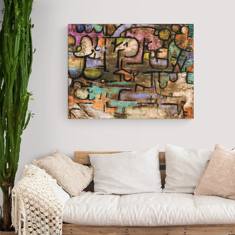 After The Flood by Paul Klee - Wrapped Canvas Print, 104.14cm H x 154.94cm W x 3.81cm D