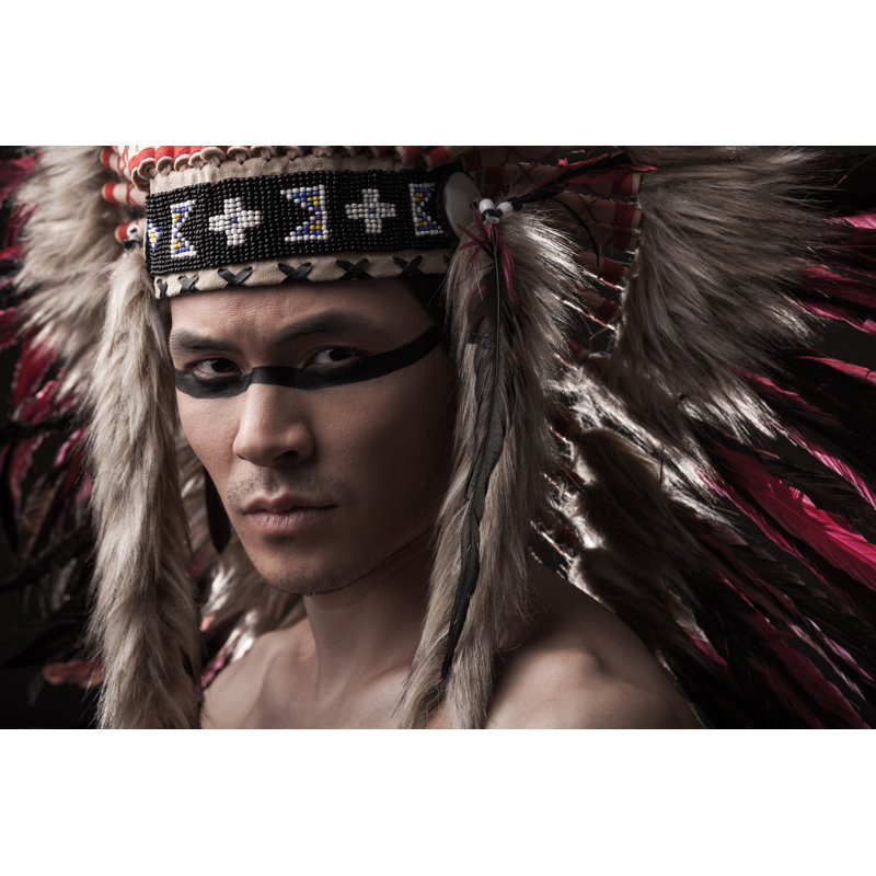 Traditional Native American - Wrapped Canvas Print, 61cm H x 91cm W x 3.8cm D