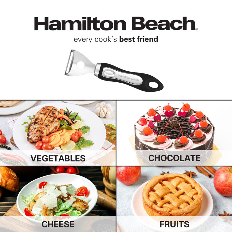 Hamilton Beach Peeler Stainless Steel 8in soft touch handle