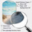 «Rosenberry - Asymmetric Coastal Beach Sand», art mural en métal cylindrique-110483672