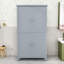 Armoire de rangement élégante pour salle de bain avec 4 portes et tablettes réglables-1868704827-1855703348
